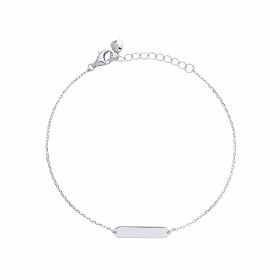Silver Ladies ID Bracelet
