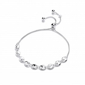 Silver Mariner Link Adjustable Bracelet