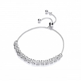 Silver Byzantine Adjustable Bracelet