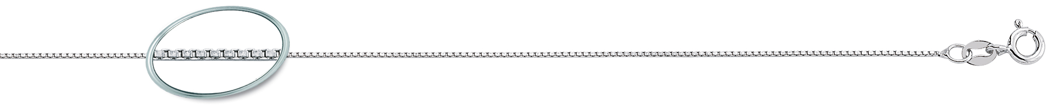 925 Sterling Silver Rhodium Plated 18