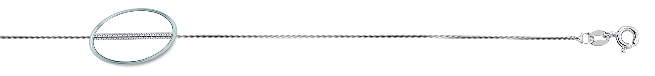 925 Sterling Silver Rhodium Plated 18