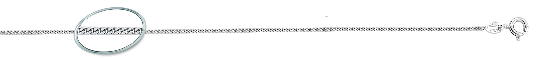 925 Sterling Silver Rhodium Plated 16