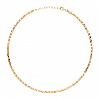 925 Sterling Silver Correana Piana Bead Collarette Yellow Gold Plate