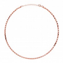 925 Sterling Silver Correana Piana Bead Collarette Rose Gold Plate