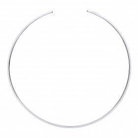 925 Sterling Silver Piana Collarette Rhodium Plate