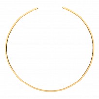 925 Sterling Silver Piana Collarette Yellow Gold Plate