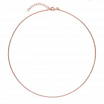 925 Sterling Silver Omega 120 Collarette Rose Gold Plate