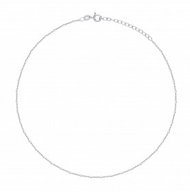 925 Rhodium Plated 14