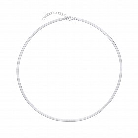 925 Silver Rhodium Plated Magic Collarette Chain - 16