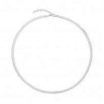 925 Silver Rhodium Plated Magic Collarette Chain - 16