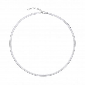 925 Silver Rhodium Plated Magic Collarette Chain - 16