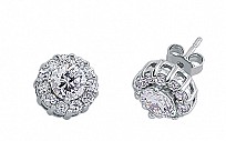 925 Sterling Silver CZ Set Studs