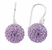 VIOLET CRYSTAL BALL DROPS 12MM