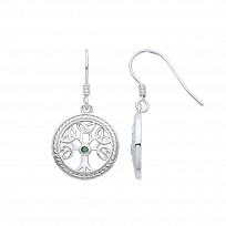 925 Sterling Silver Tree Of Life Trinity Knot Pendant