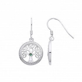 925 Sterling Silver Tree Of Life Trinity Knot Pendant