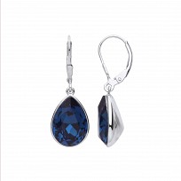 Silver Montana Sapphire Drop Earrings