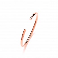 Rose Gold Plated Plain Round Tube Flexi Torque Bangle