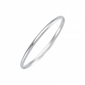925 Sterling Silver Ladies Plain Bangle