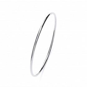 Silver Plain Round Bangle