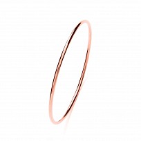 Rose Gold Plated Plain Round Bangle