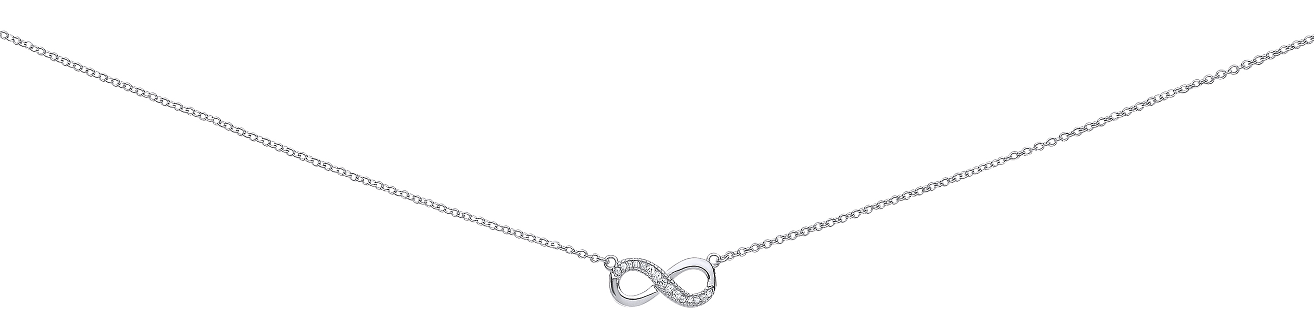 925 Sterling Silver Infinity Necklace