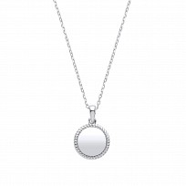 Silver Disc Necklace
