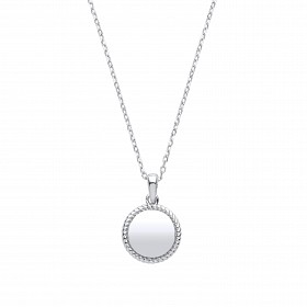 Silver Disc Necklace