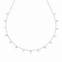 Silver Disc Charm Necklace