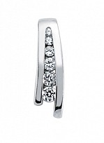 925 Sterling Silver Cubic Zirconia Bar Pendant