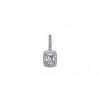 925 Sterling Silver CZ Fancy Pendant Drop