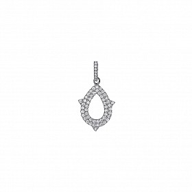 925 Sterling Silver CZ Fancy Pendant