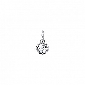 925 Sterling Silver CZ Fancy Pendant