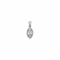 925 Sterling Silver Cubic Zirconia Fancy Pendant