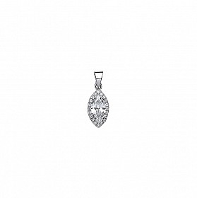 925 Sterling Silver Cubic Zirconia Fancy Pendant