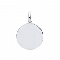 Silver Disc Pendant