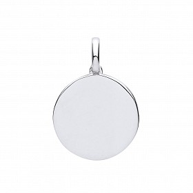 Silver Disc Pendant