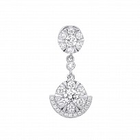 Silver CZ Fancy Drop Pendant