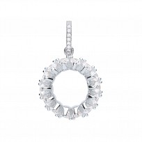 Rose Gold Fancy Circle Pendant