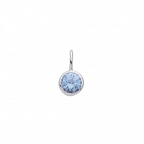 925 Sterling Silver Blue Spinal Single Stone Pendant