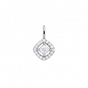 925 Sterling Silver CZ Fancy Pendant