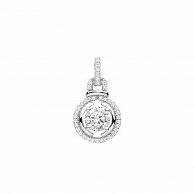Silver CZ Fancy Pendant