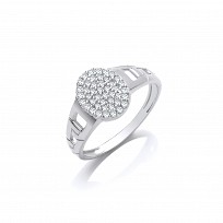 Silver Children's CZ Pavé Ring