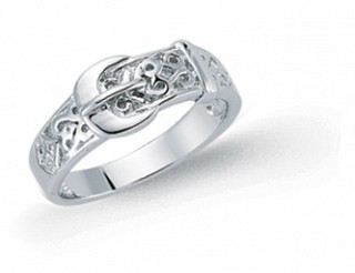 925 Sterling Silver Kids Buckle Ring