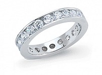 925 Sterling Silver CZ Full Eternity Ring (RD3)