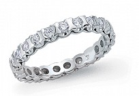 925 Sterling Silver Full Eternity Fashion Ring