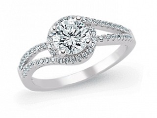 925 Sterling Silver Cubic Zirconia Micro Pave Dress Ring