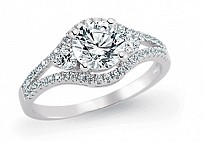 925 Sterling Silver Cubic Zirconia Micro Pave Dress Ring