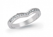 925 Sterling Silver Cubic Zirconia Wishbone Fashion Ring