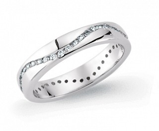 925 Sterling Silver CZ Full Eternity Ladies Fashion Ring