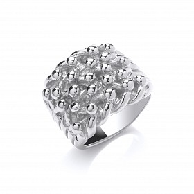 925 Sterling Silver Gents Keeper Ring